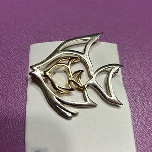 Vintage fish brooch